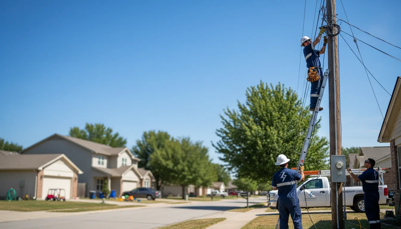 Residential electrician providing installation services in Mount Sinai, NY